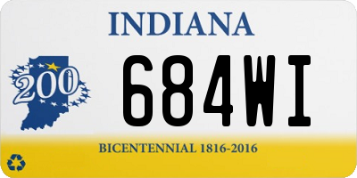 IN license plate 684WI