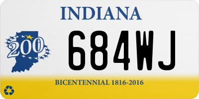 IN license plate 684WJ