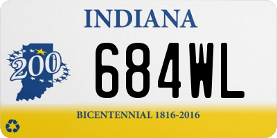 IN license plate 684WL