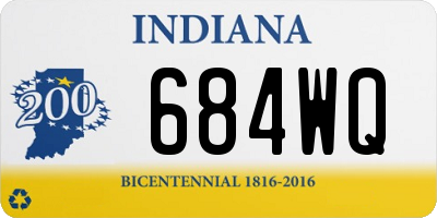 IN license plate 684WQ