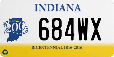 IN license plate 684WX