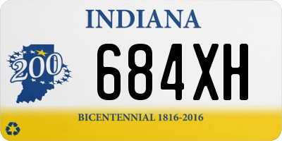 IN license plate 684XH