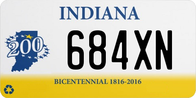 IN license plate 684XN