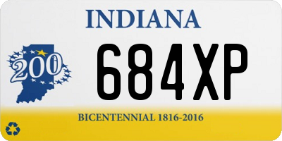 IN license plate 684XP