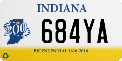 IN license plate 684YA