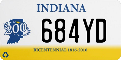 IN license plate 684YD