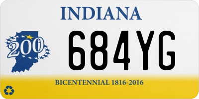 IN license plate 684YG