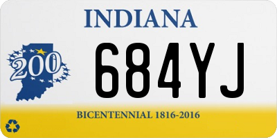 IN license plate 684YJ