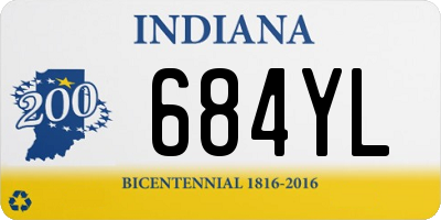 IN license plate 684YL