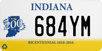 IN license plate 684YM