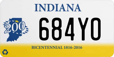 IN license plate 684YO