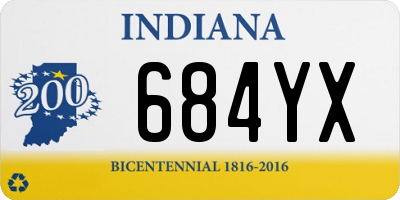 IN license plate 684YX