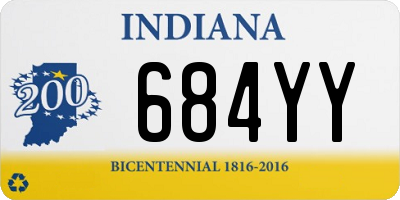 IN license plate 684YY