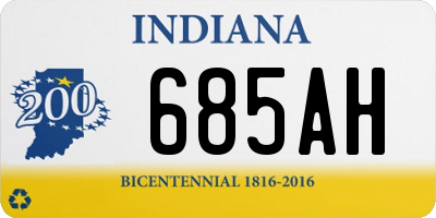 IN license plate 685AH