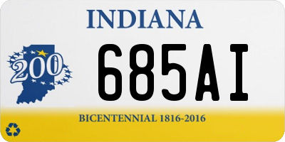 IN license plate 685AI