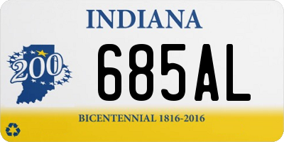 IN license plate 685AL