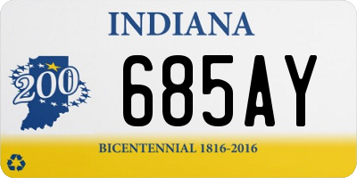 IN license plate 685AY