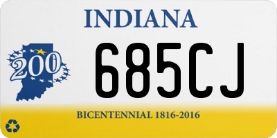IN license plate 685CJ
