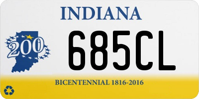 IN license plate 685CL