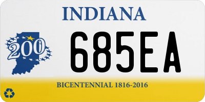 IN license plate 685EA