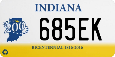 IN license plate 685EK