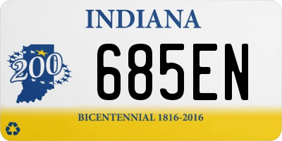 IN license plate 685EN