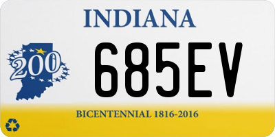 IN license plate 685EV