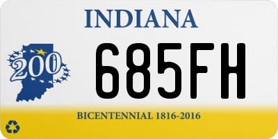 IN license plate 685FH