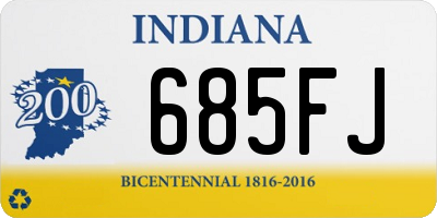 IN license plate 685FJ