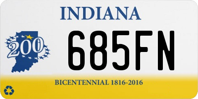 IN license plate 685FN