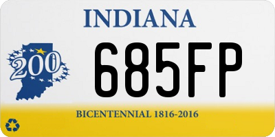 IN license plate 685FP