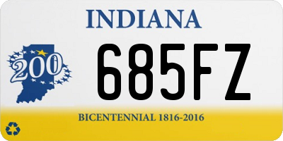 IN license plate 685FZ