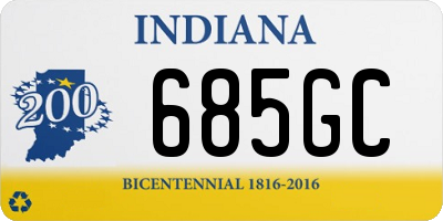 IN license plate 685GC