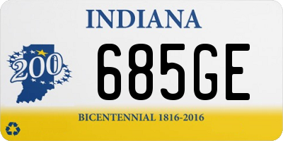 IN license plate 685GE