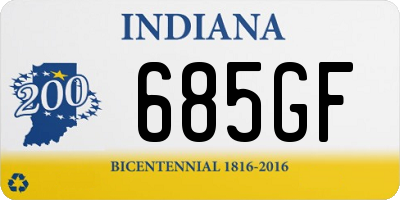 IN license plate 685GF
