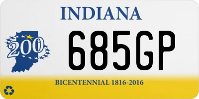 IN license plate 685GP