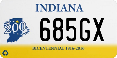 IN license plate 685GX