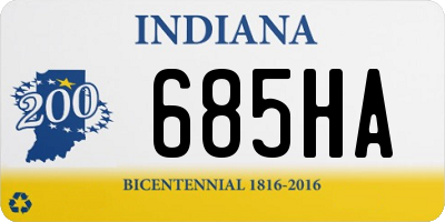 IN license plate 685HA