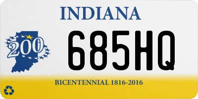 IN license plate 685HQ