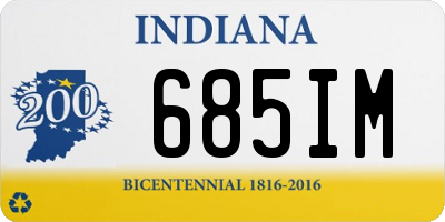 IN license plate 685IM