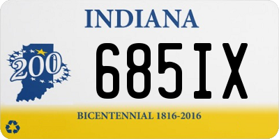 IN license plate 685IX
