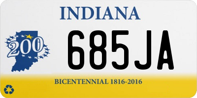 IN license plate 685JA