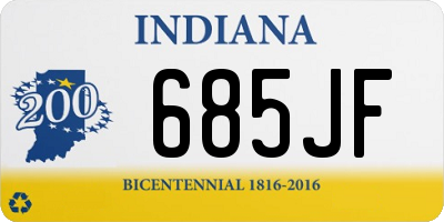 IN license plate 685JF