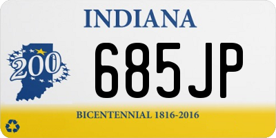 IN license plate 685JP