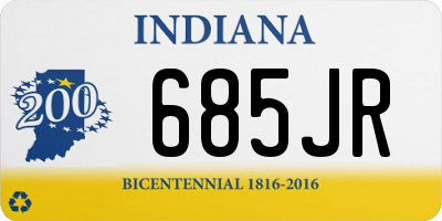 IN license plate 685JR