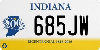 IN license plate 685JW