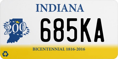 IN license plate 685KA