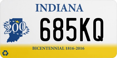 IN license plate 685KQ