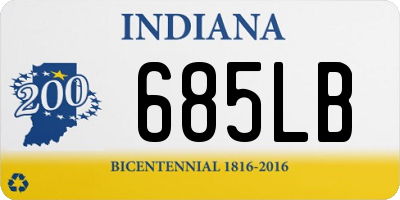 IN license plate 685LB