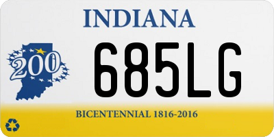 IN license plate 685LG